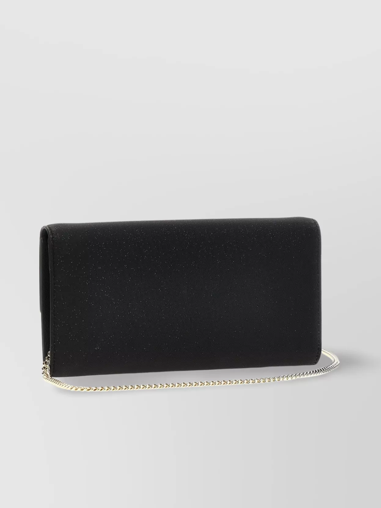 Jimmy Choo   Rectangular clutch with chain strap and gold-tone hardware