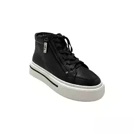 Juniper Black/White Leather Sneaker