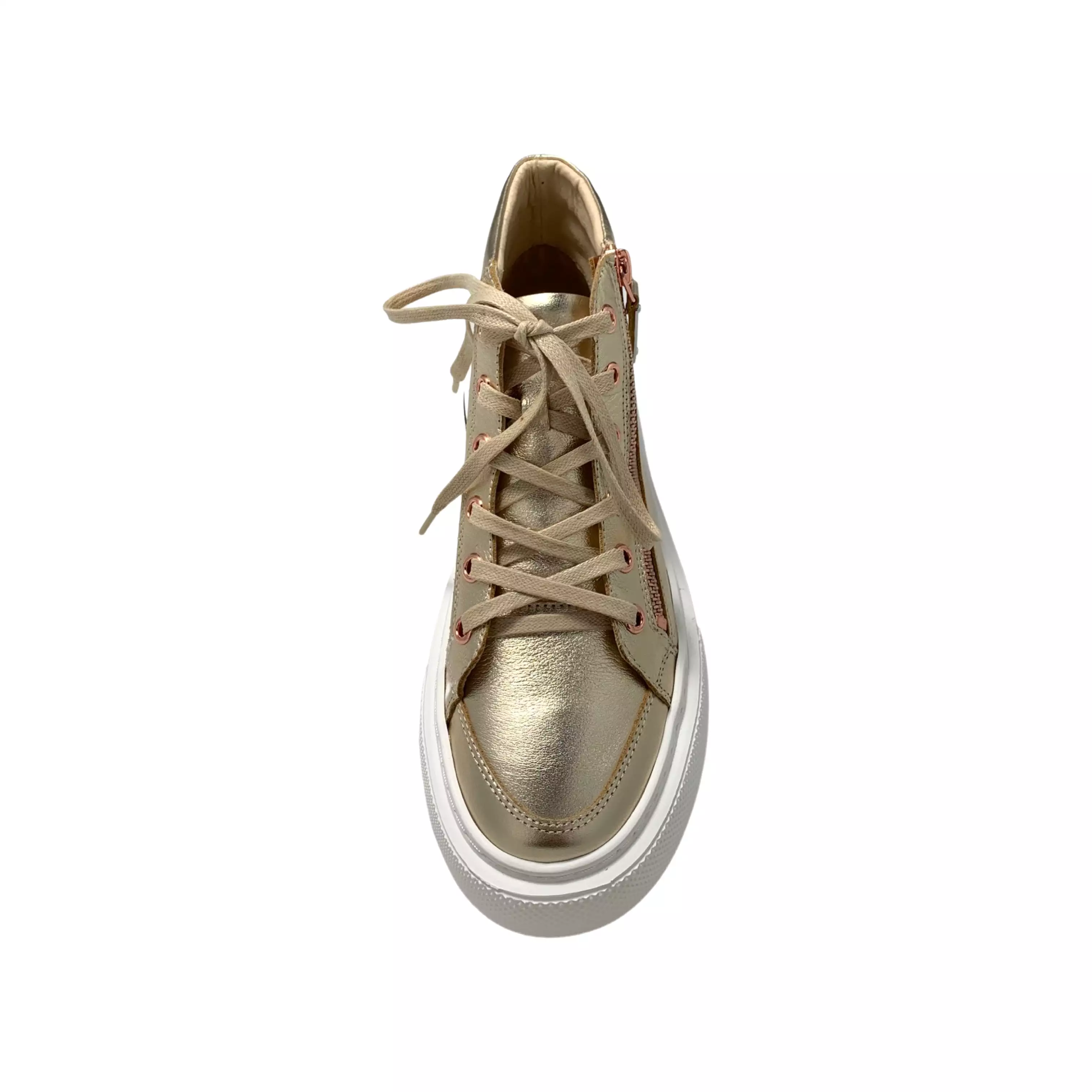 Juniper Gold/White Leather Sneaker