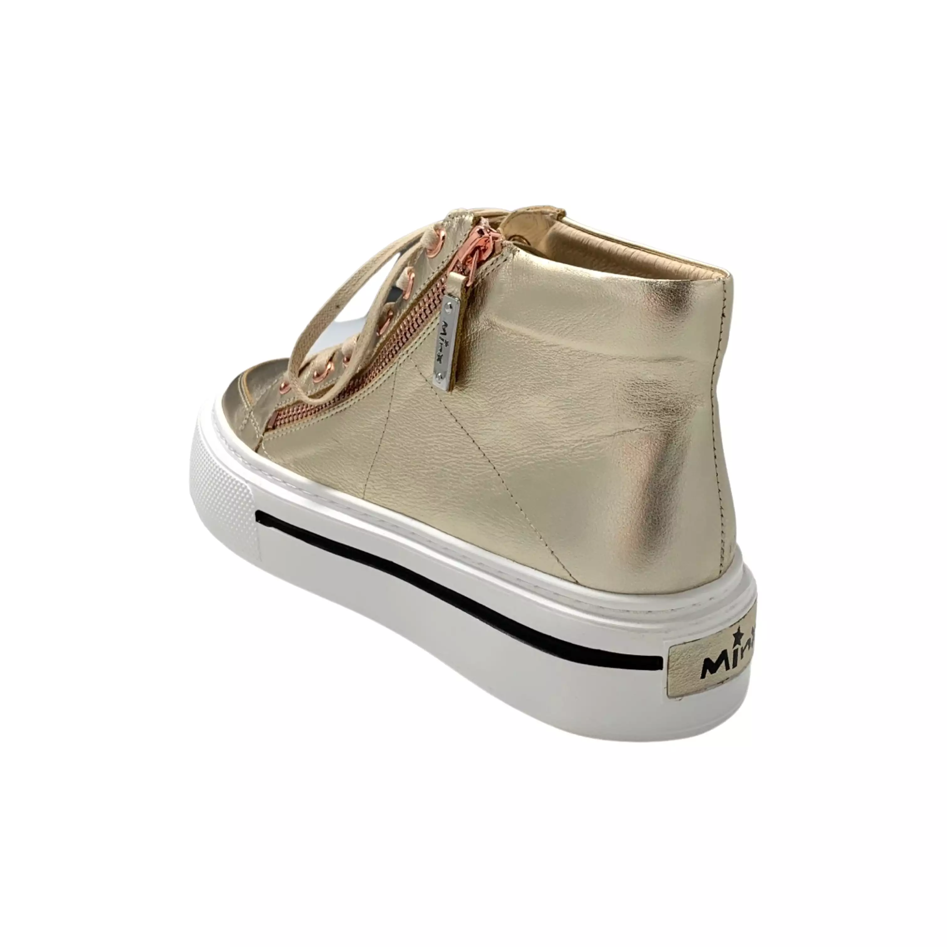 Juniper Gold/White Leather Sneaker