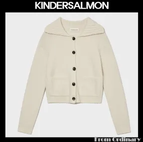 KINDERSALMON  |Wool Office Style Cardigans