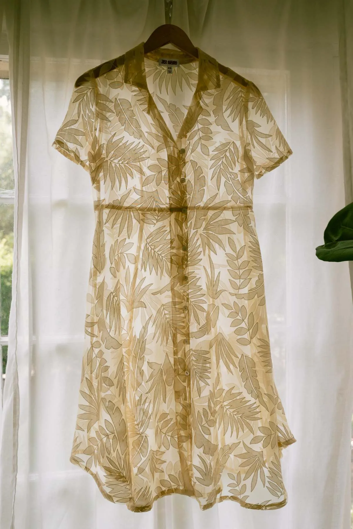 Laguna Dress - Gold Ferns