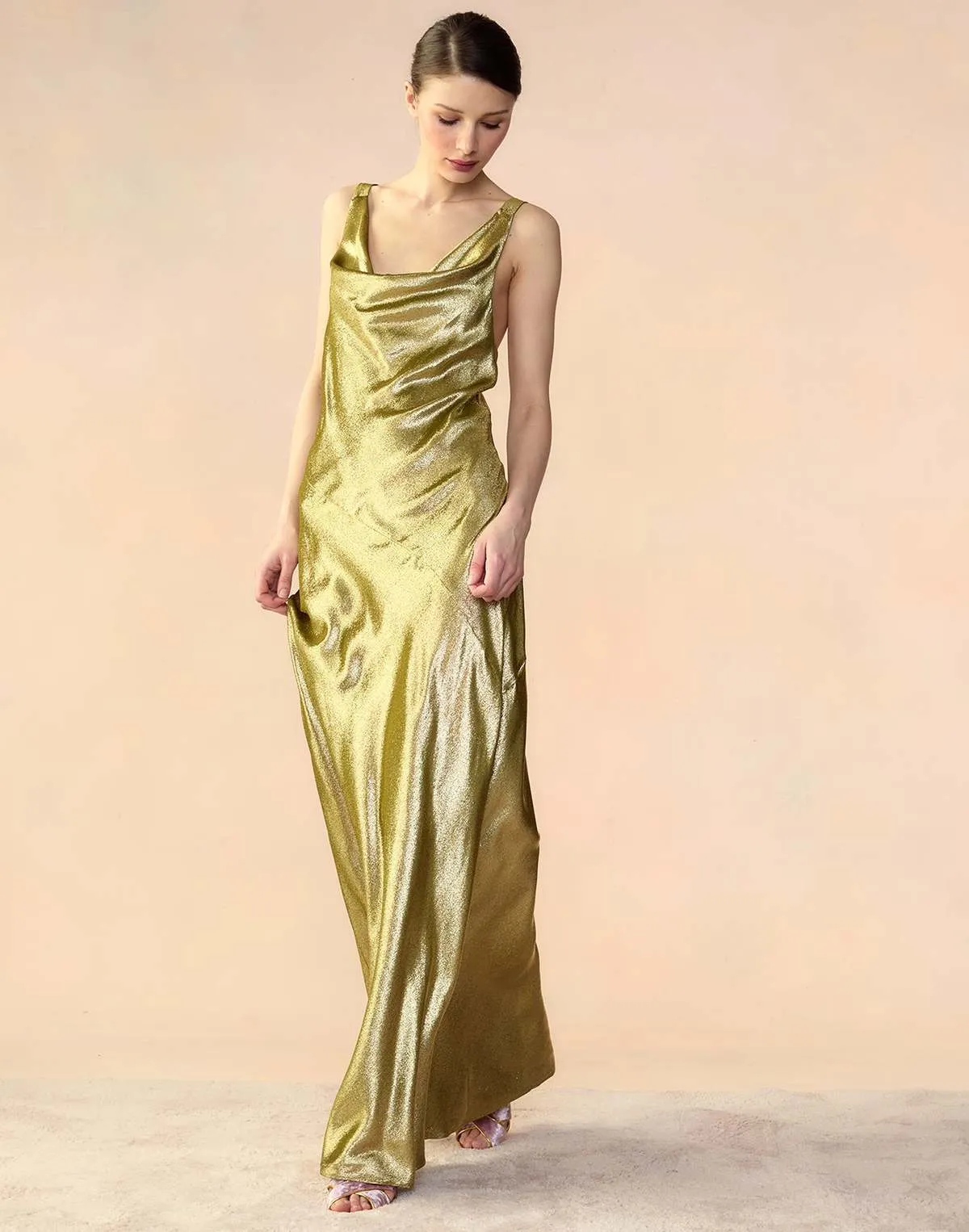 Lam Dress - Liquid Gold