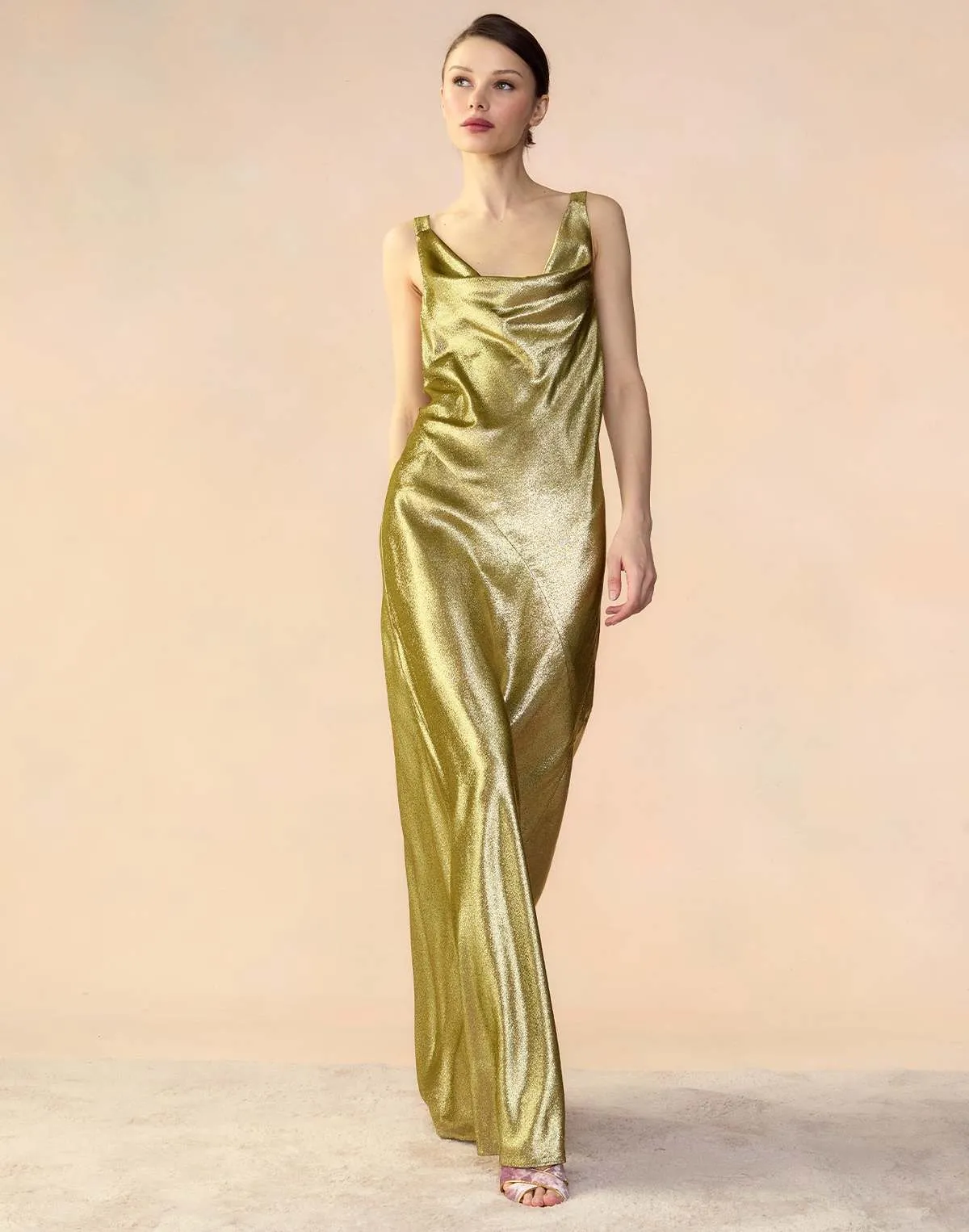 Lam Dress - Liquid Gold