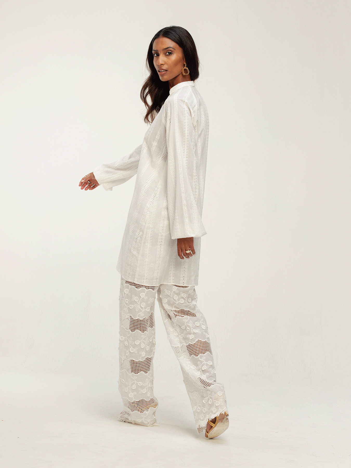 Leer Nar Pants - Bijour Blanc