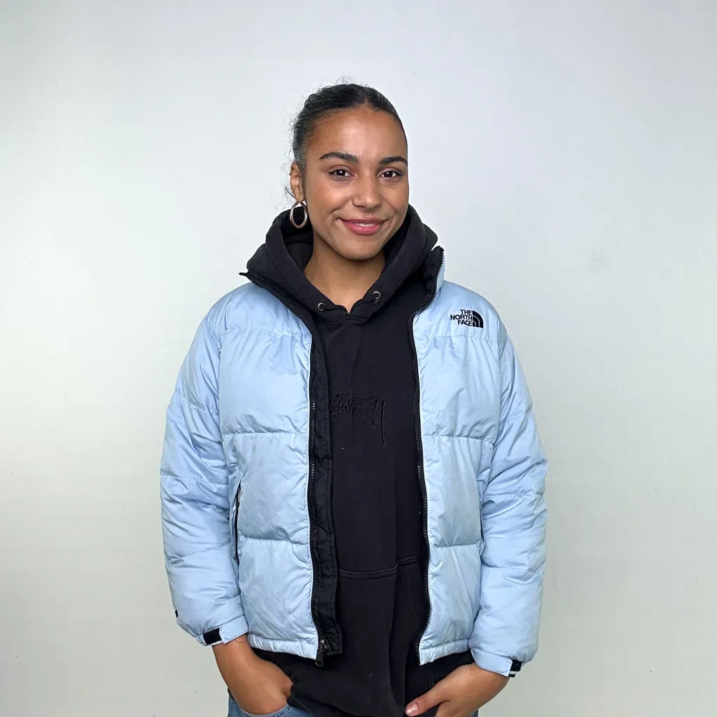 Light Blue 90s The North Face Puffer Jacket Coat (XS)