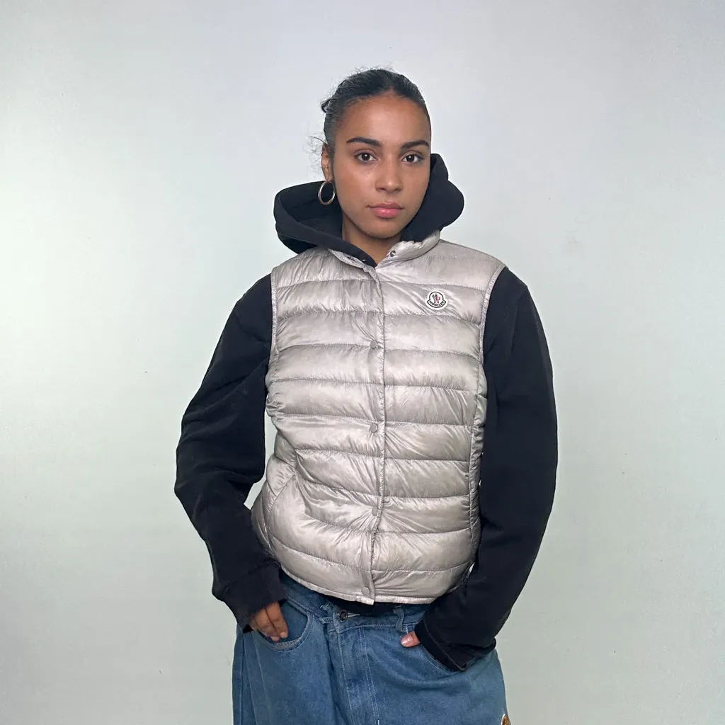 LIGHT GREY Y2KS MONCLER SEINA PUFFER JACKET COAT (