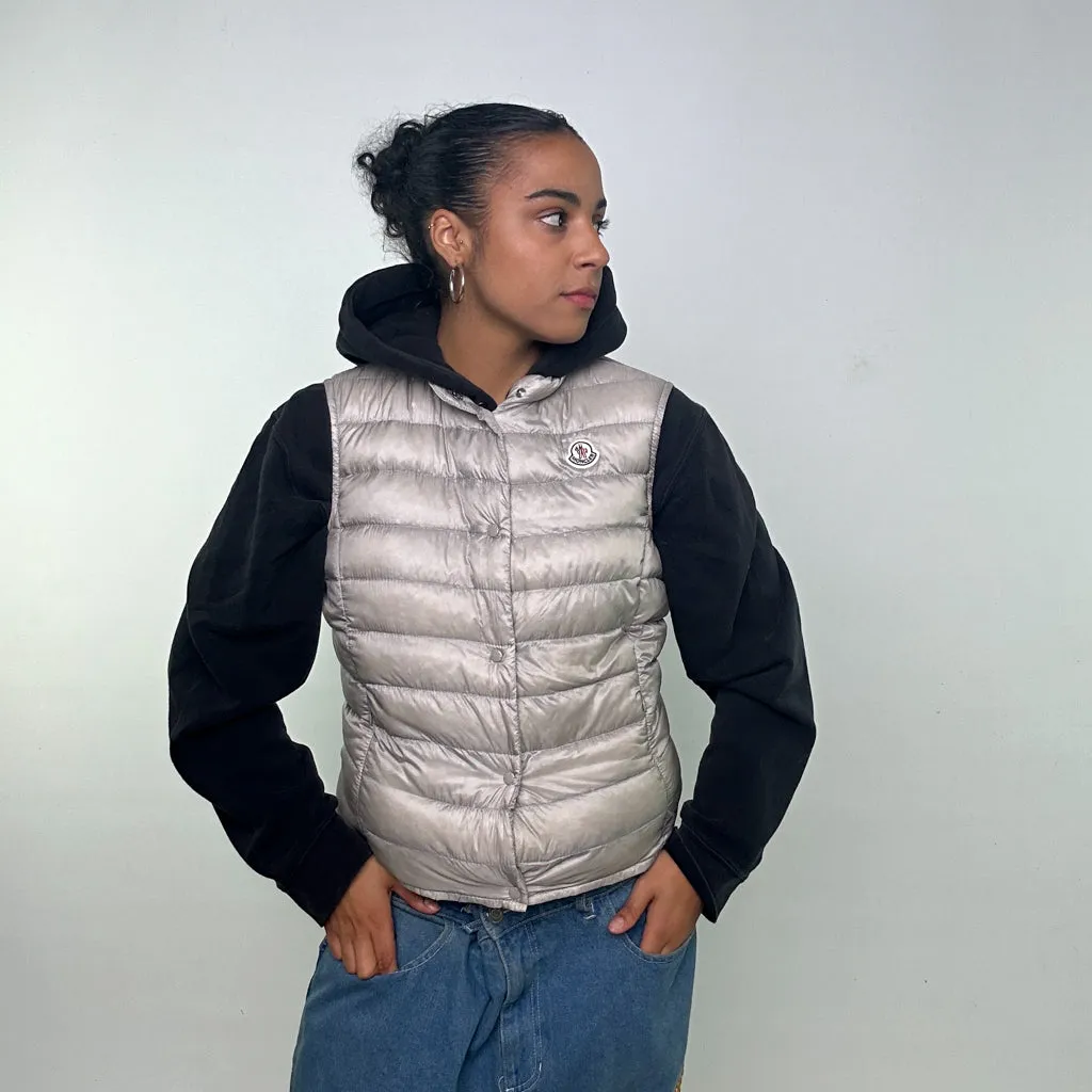 LIGHT GREY Y2KS MONCLER SEINA PUFFER JACKET COAT (