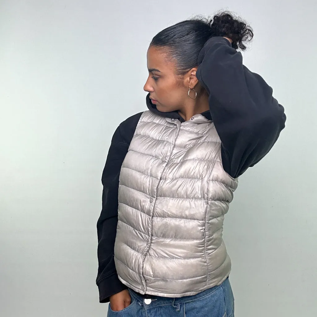 LIGHT GREY Y2KS MONCLER SEINA PUFFER JACKET COAT (