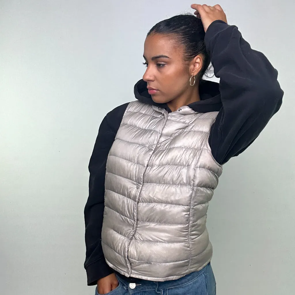 LIGHT GREY Y2KS MONCLER SEINA PUFFER JACKET COAT (