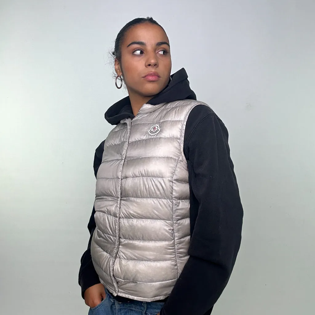 LIGHT GREY Y2KS MONCLER SEINA PUFFER JACKET COAT (