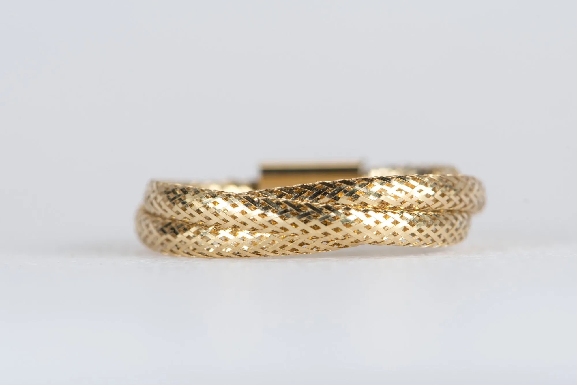 Light Weight 3-Strand Braided Ring 18K Gold R6384