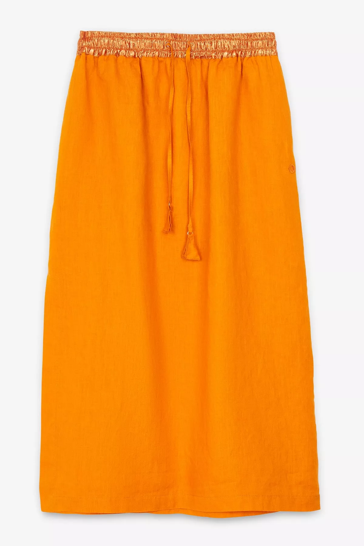 Linen long skirt