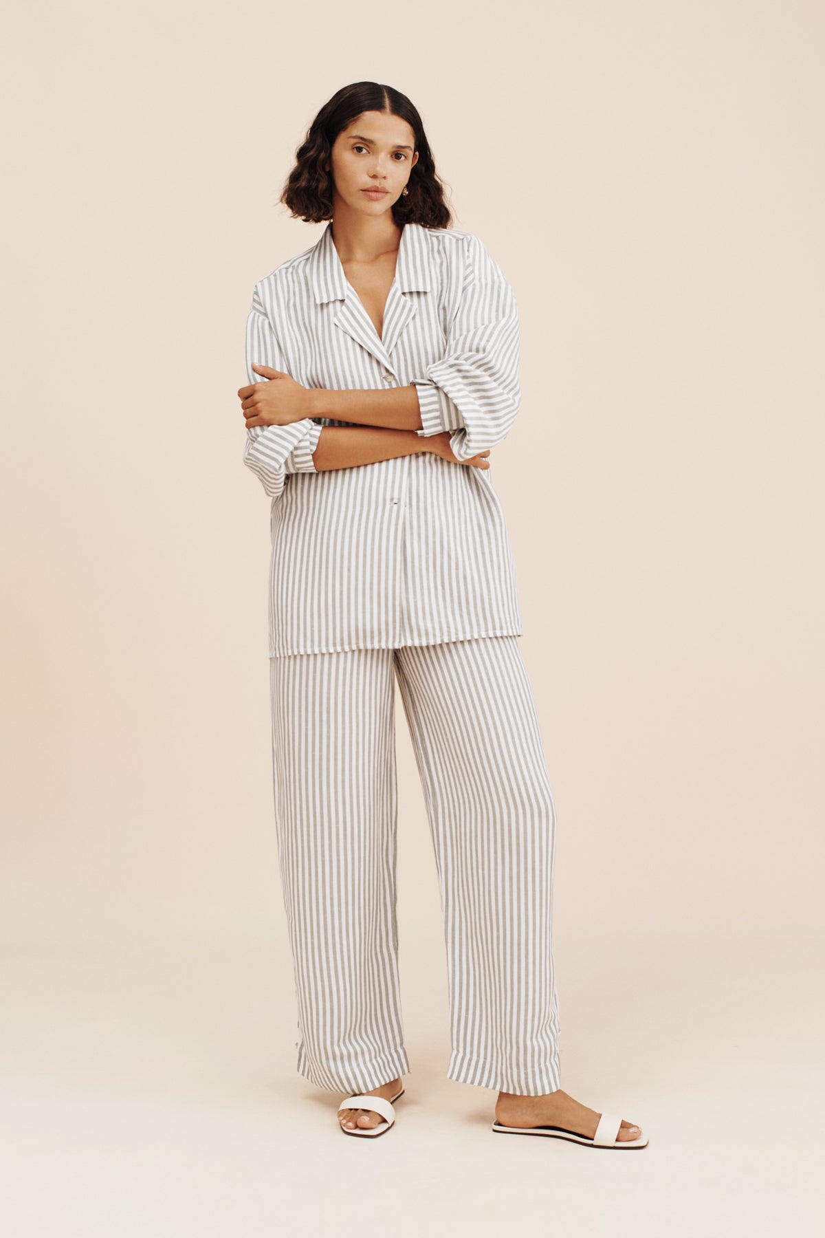 LORENZO PANT - SEAGRASS STRIPE