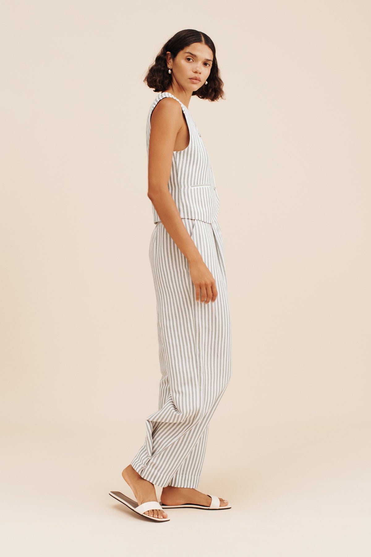 LORENZO PANT - SEAGRASS STRIPE