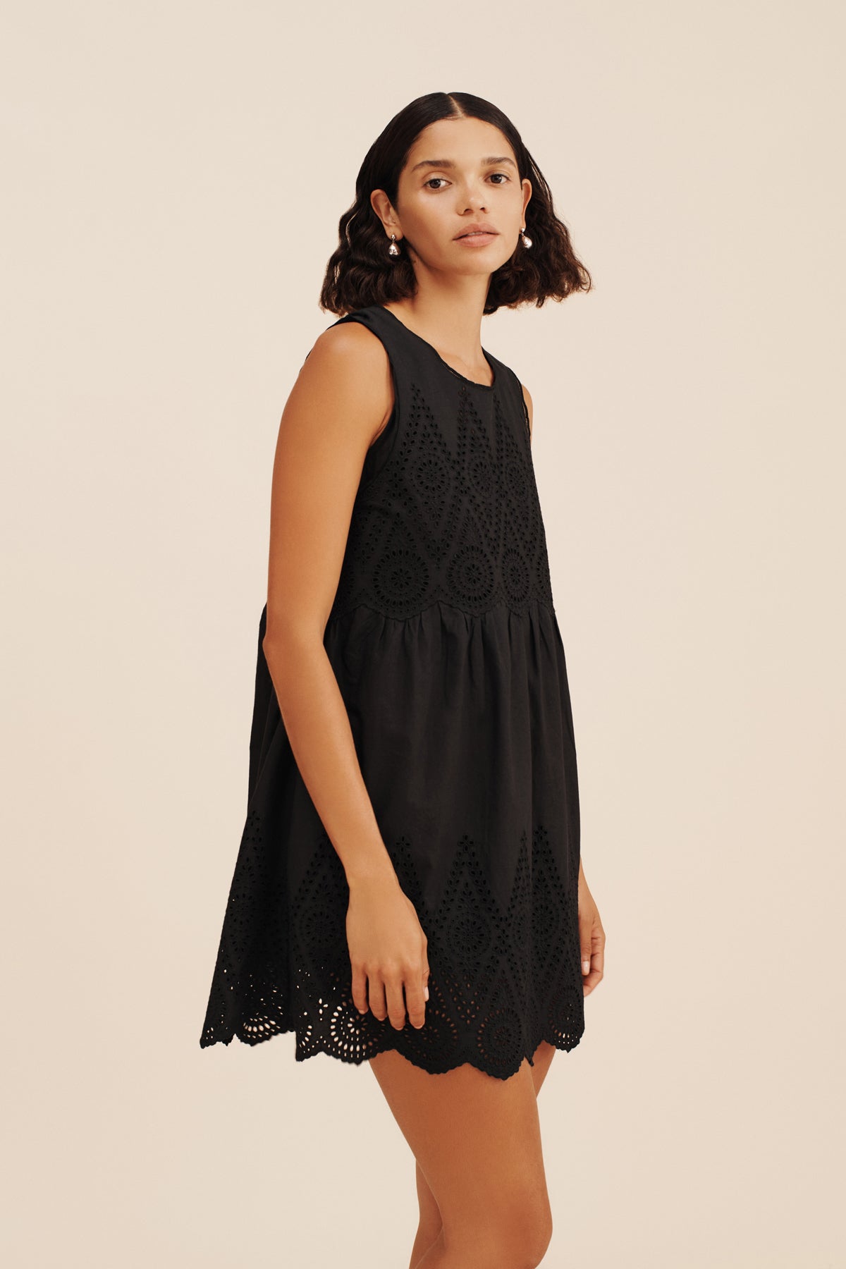 LOUISA MINI DRESS - BLACK