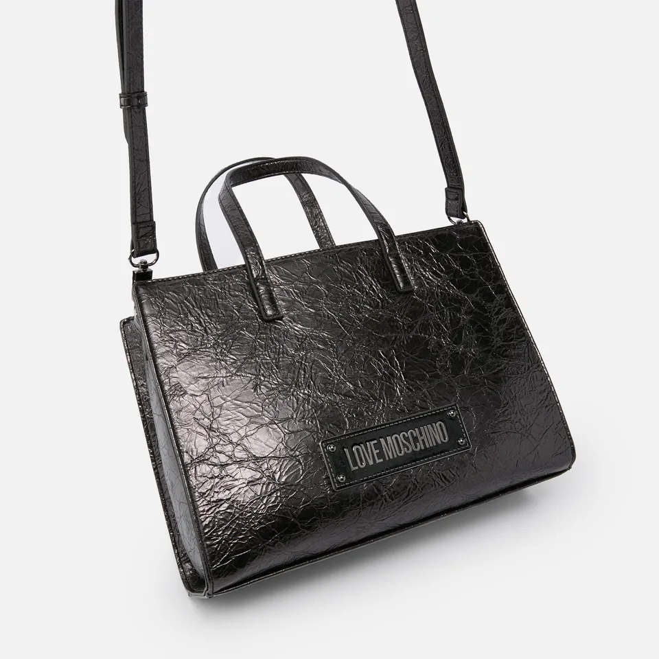 Love Moschino Crush Faux Leather Tote Bag