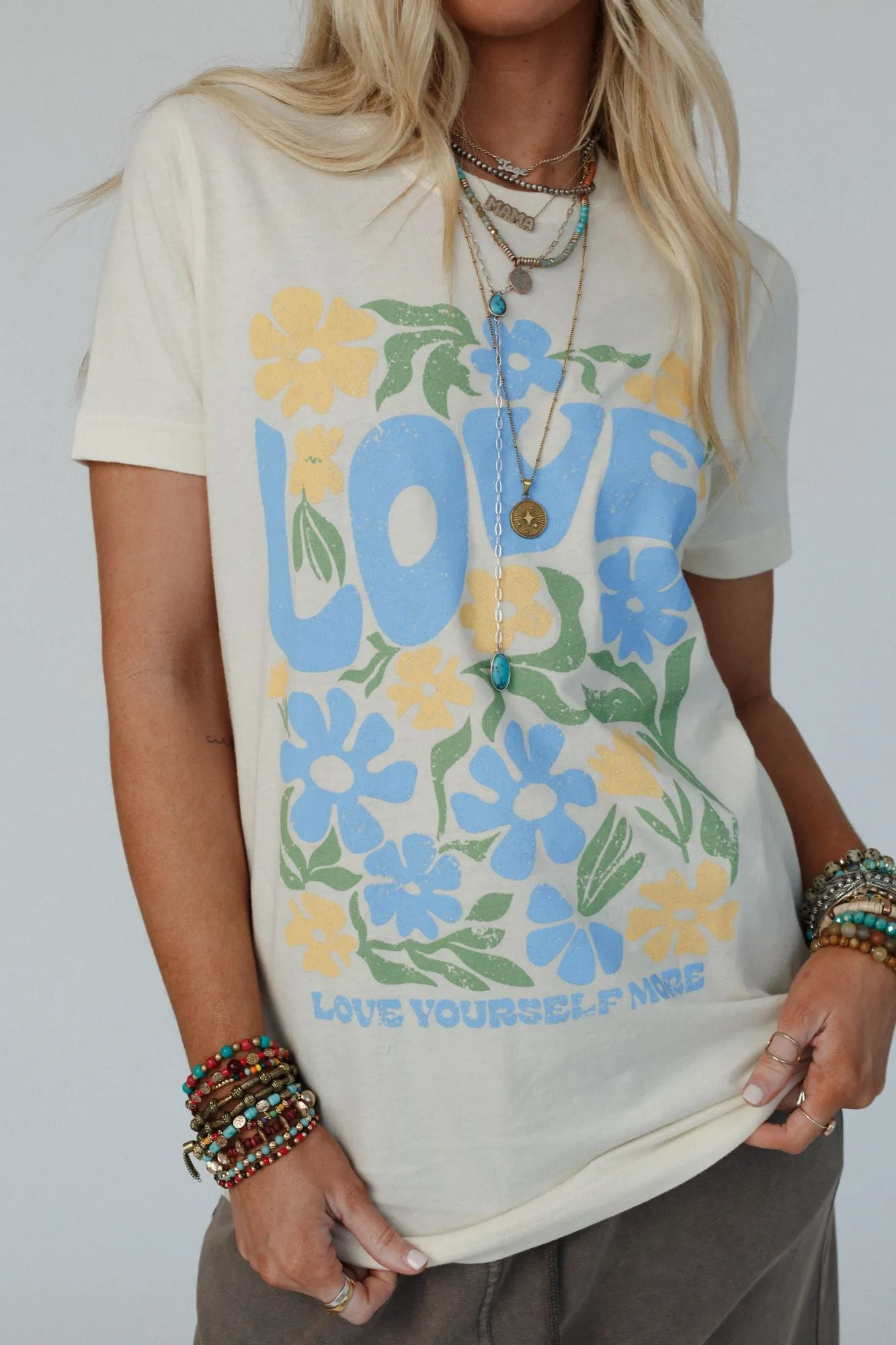 Love Yourself Graphic Tee - Ivory