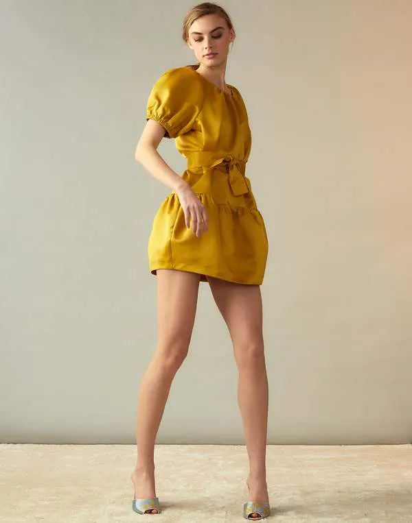 Luna Dress - Gold Yellow