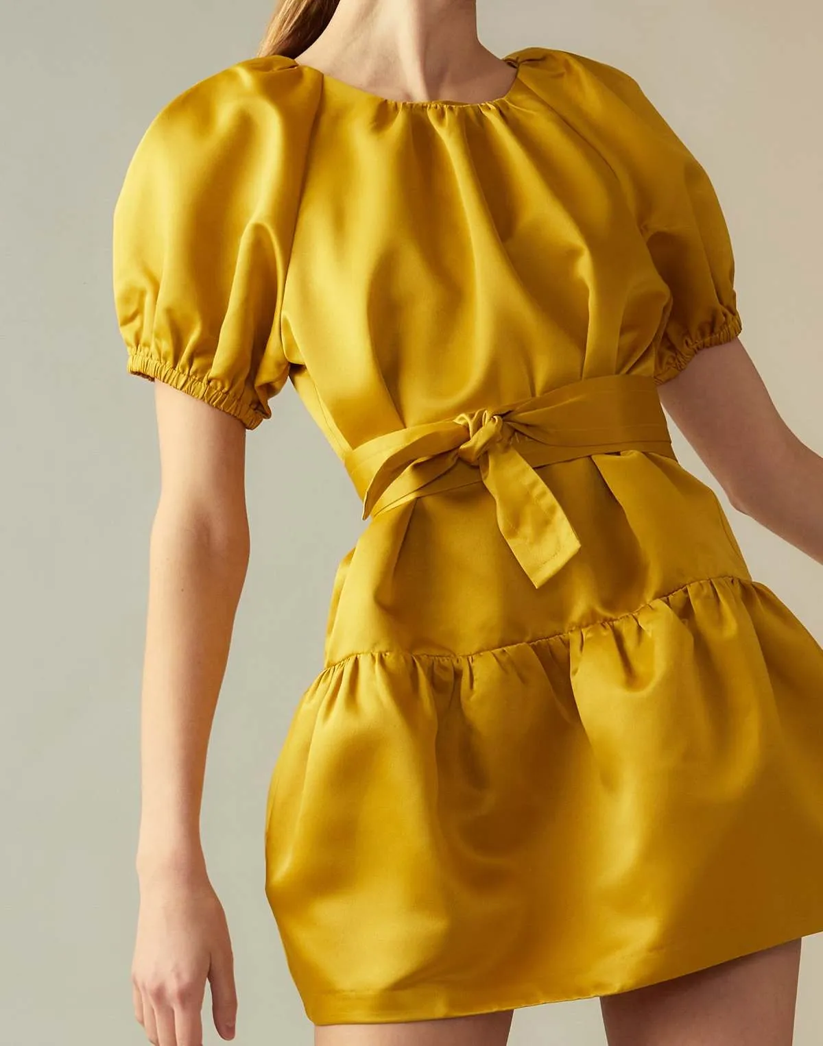 Luna Dress - Gold Yellow