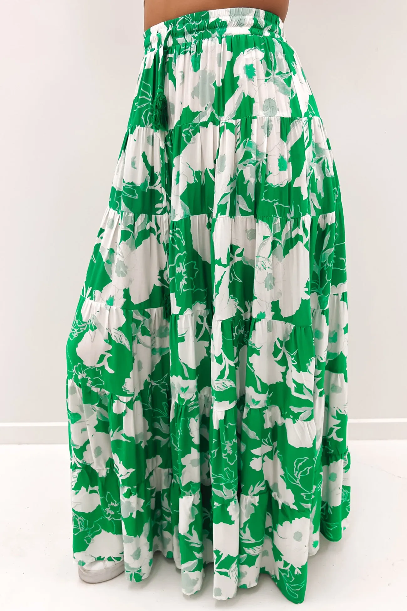 Lyrah Maxi Skirt Green