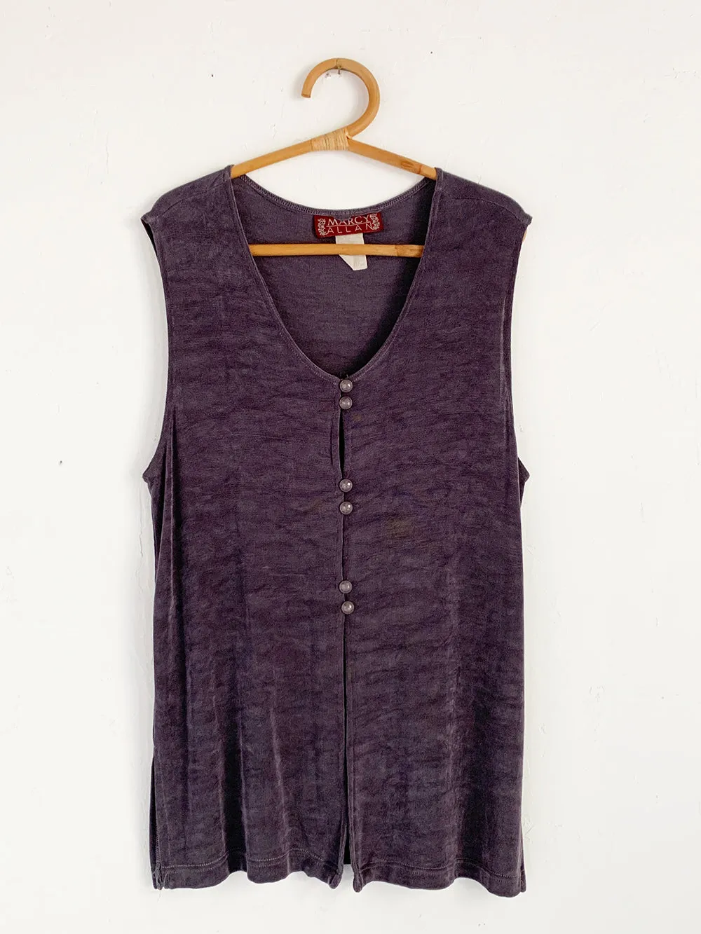 MA Dark Lilac Stretchy Vest