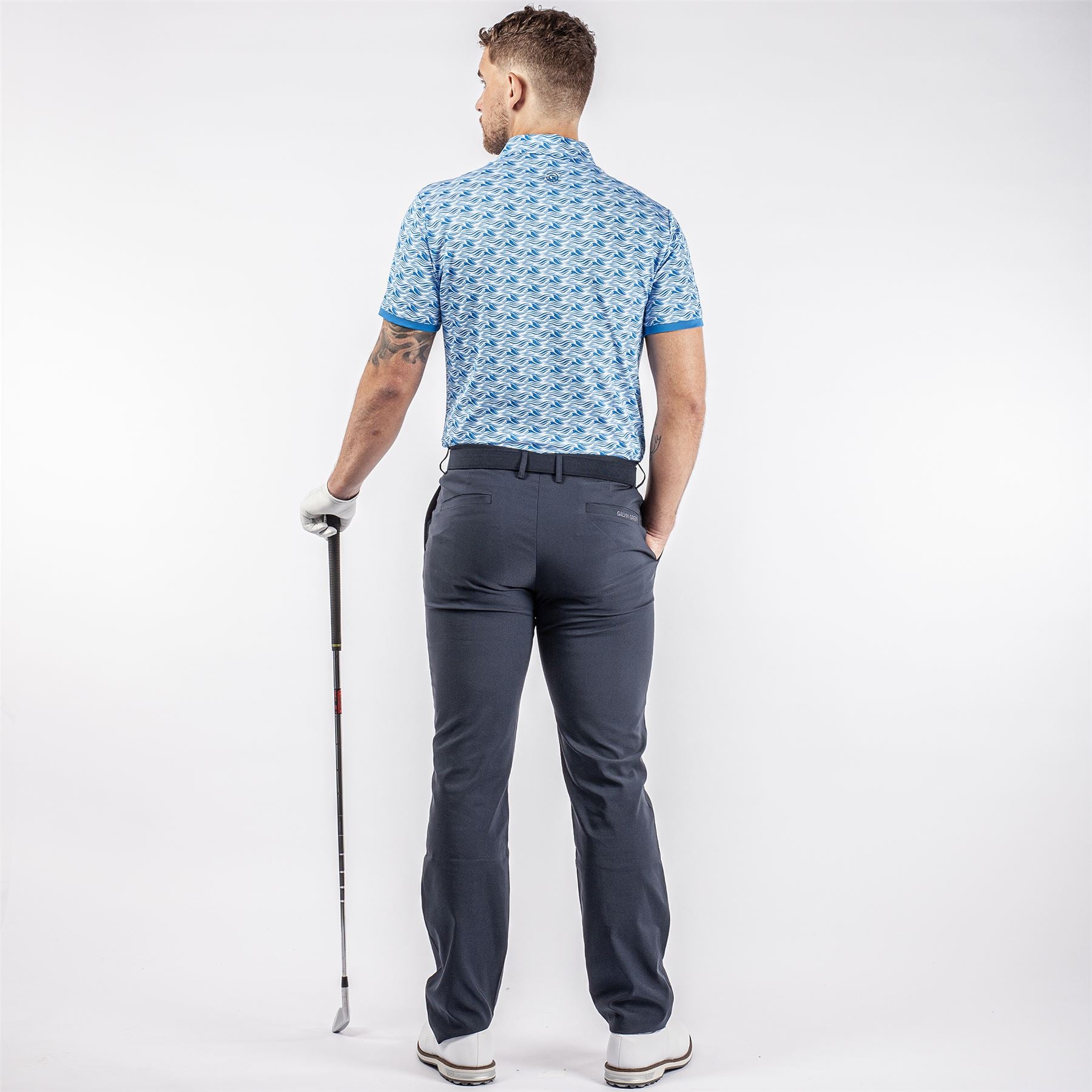 Madden Ventil8+ Stretch Regular FIt Polo Blue/White - AW23