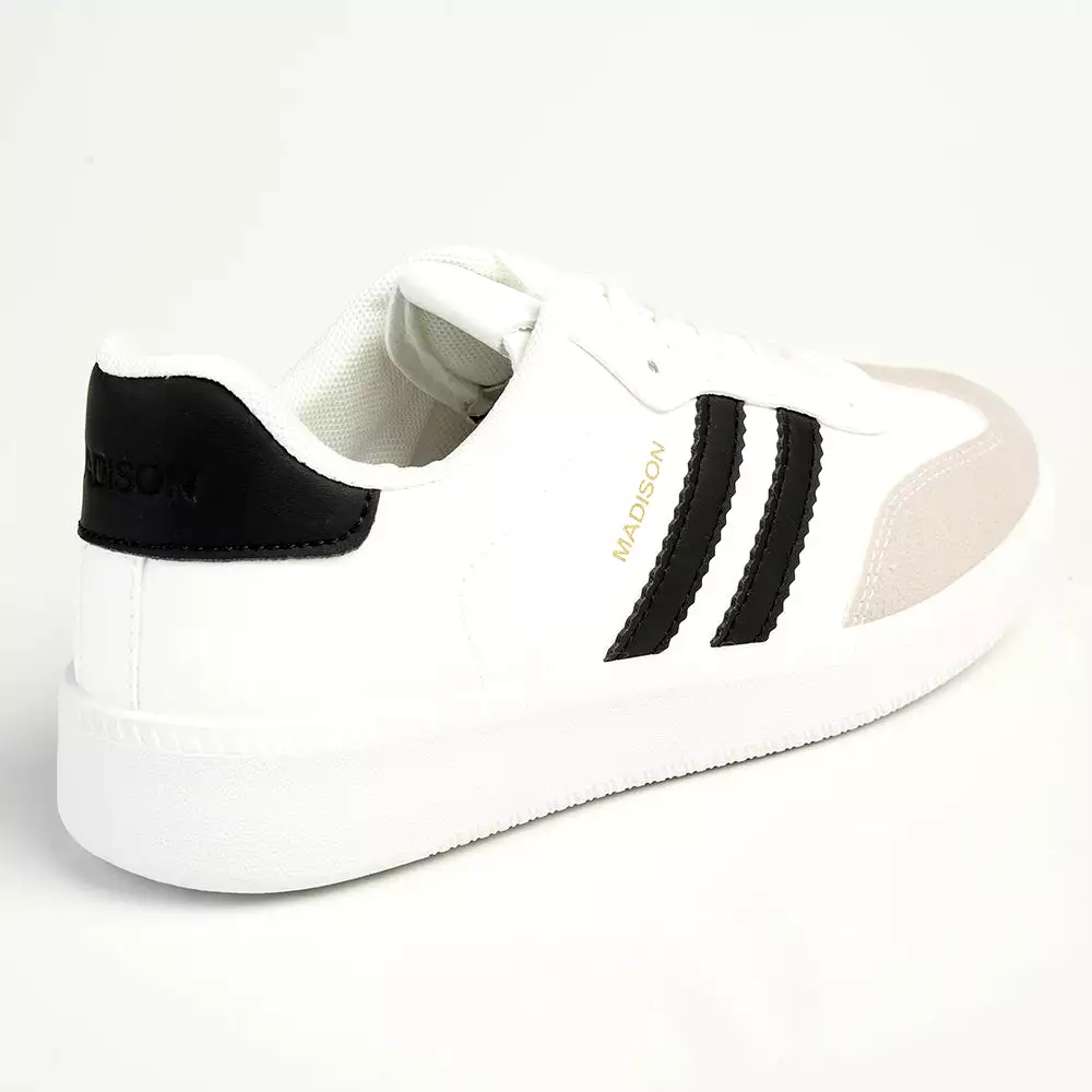 Madison Ariella Fashion Sneaker - White / Black