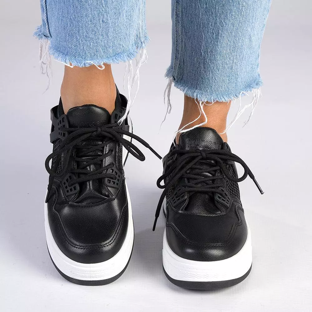 Madison Sally Platform Sneaker - Black