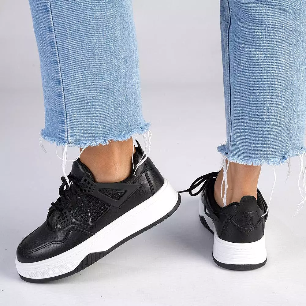 Madison Sally Platform Sneaker - Black