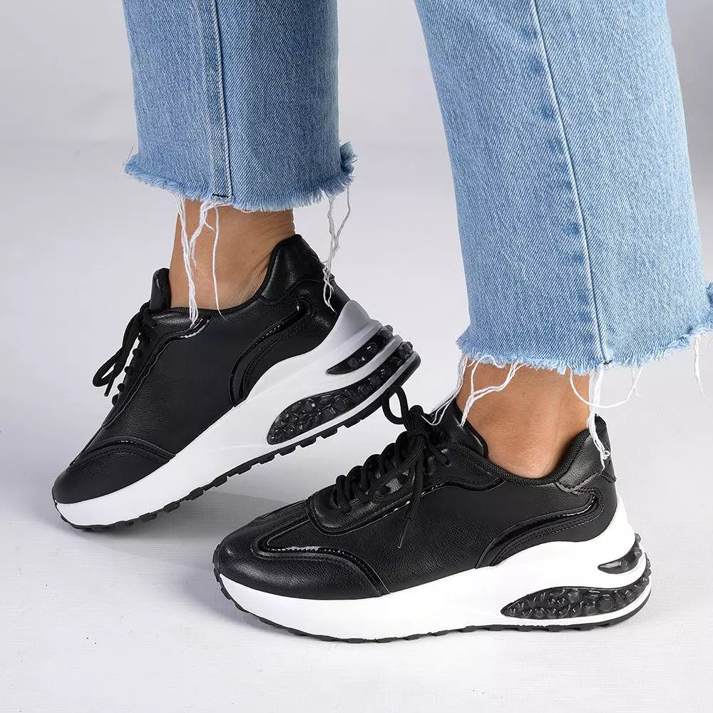 Madison Sassy Bubble Sole Sneaker - Black