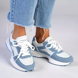 Madison Simone Lace Up  Sneaker - Blue Multi