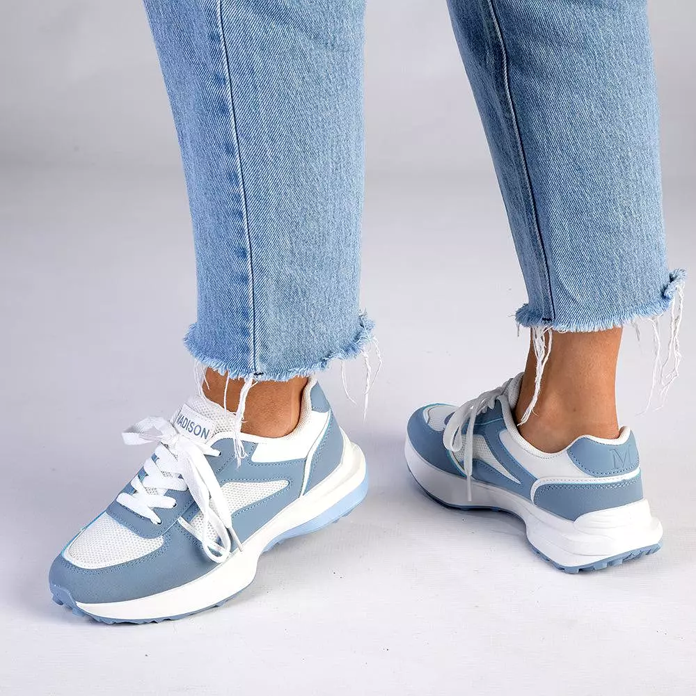 Madison Simone Lace Up  Sneaker - Blue Multi