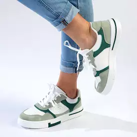 Madison Tamara Sneaker - White/Mint Green