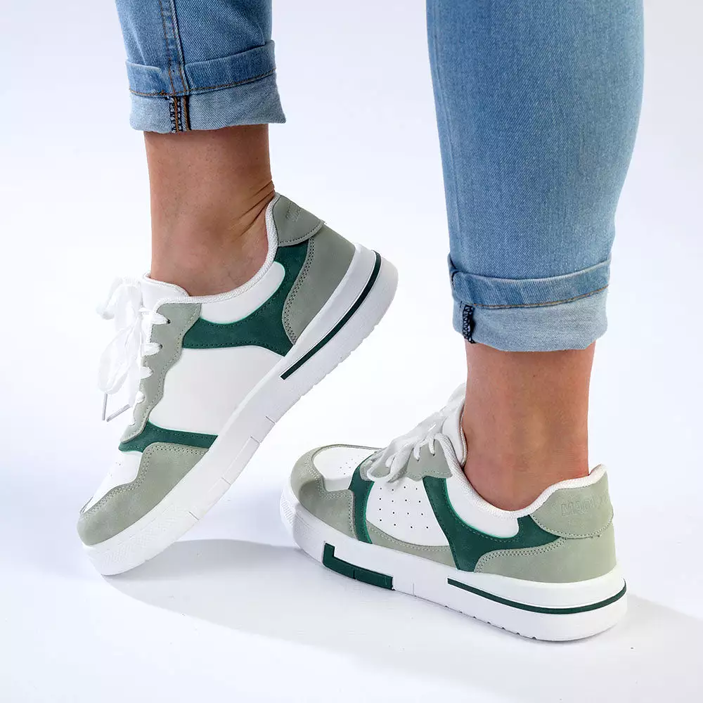 Madison Tamara Sneaker - White/Mint Green