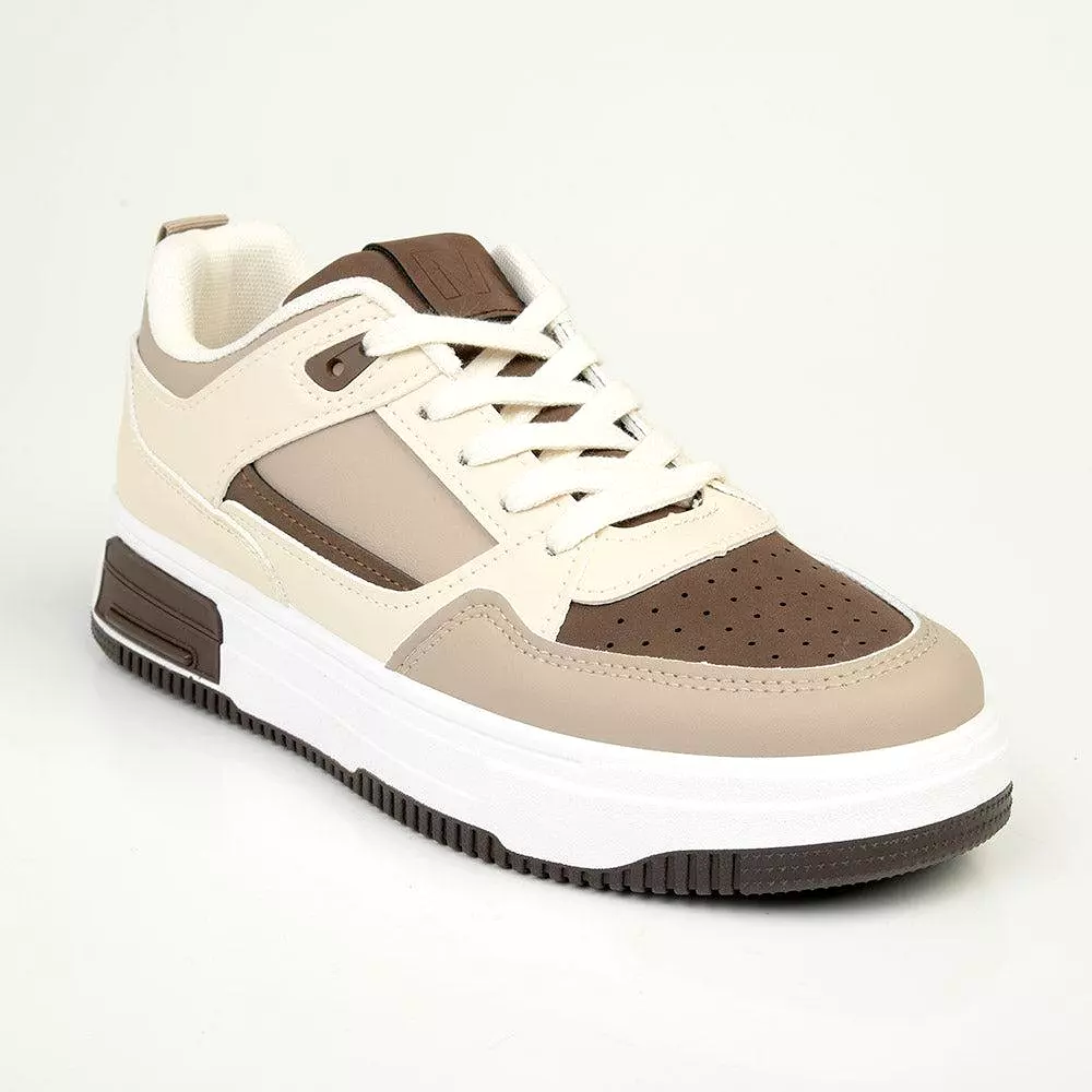 Madison Tilly Fashion Sneaker - Beige Multi