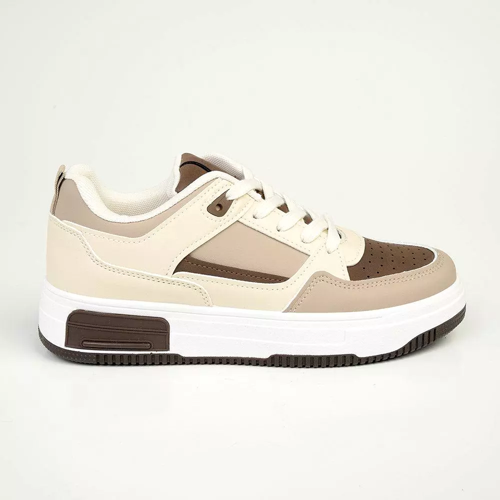 Madison Tilly Fashion Sneaker - Beige Multi