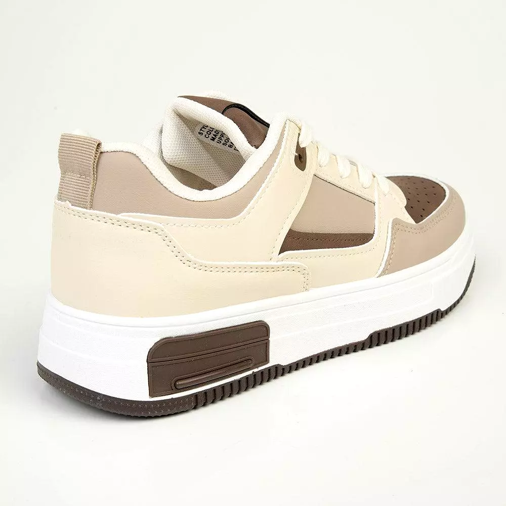 Madison Tilly Fashion Sneaker - Beige Multi