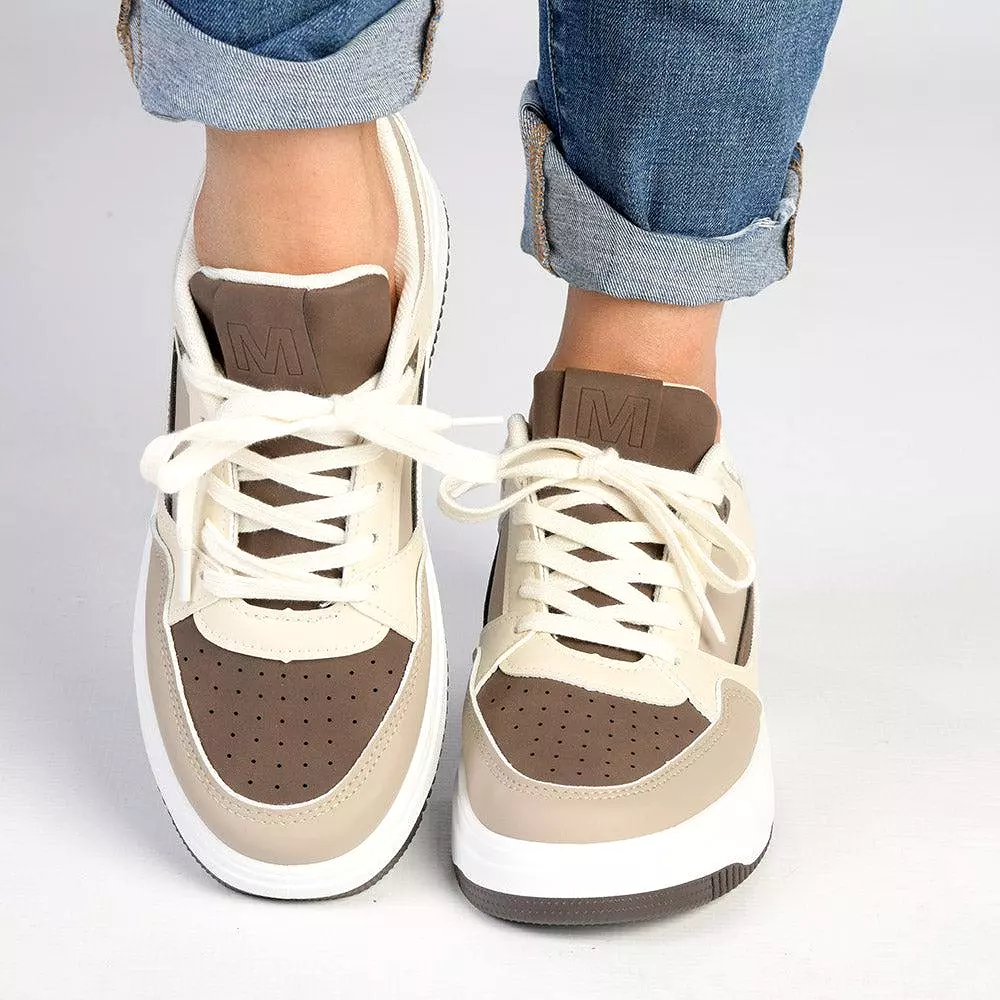 Madison Tilly Fashion Sneaker - Beige Multi