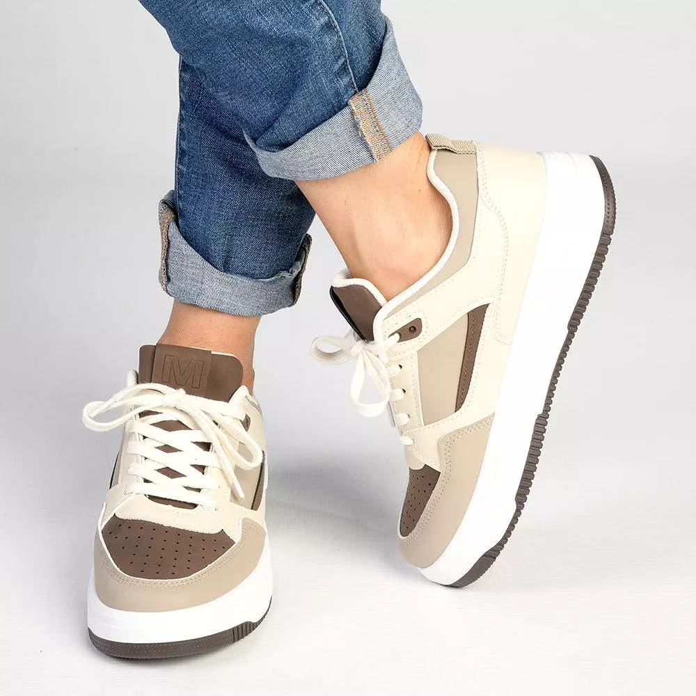 Madison Tilly Fashion Sneaker - Beige Multi