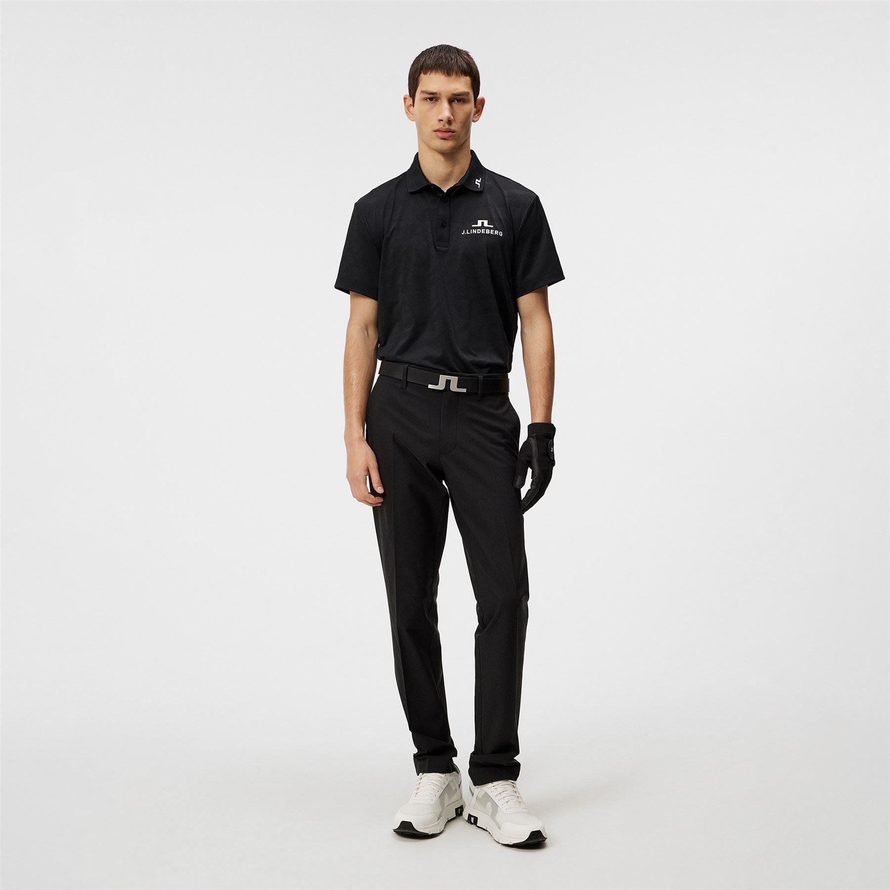 Mat Regular Fit Jacquard Tour Polo Black - SS24