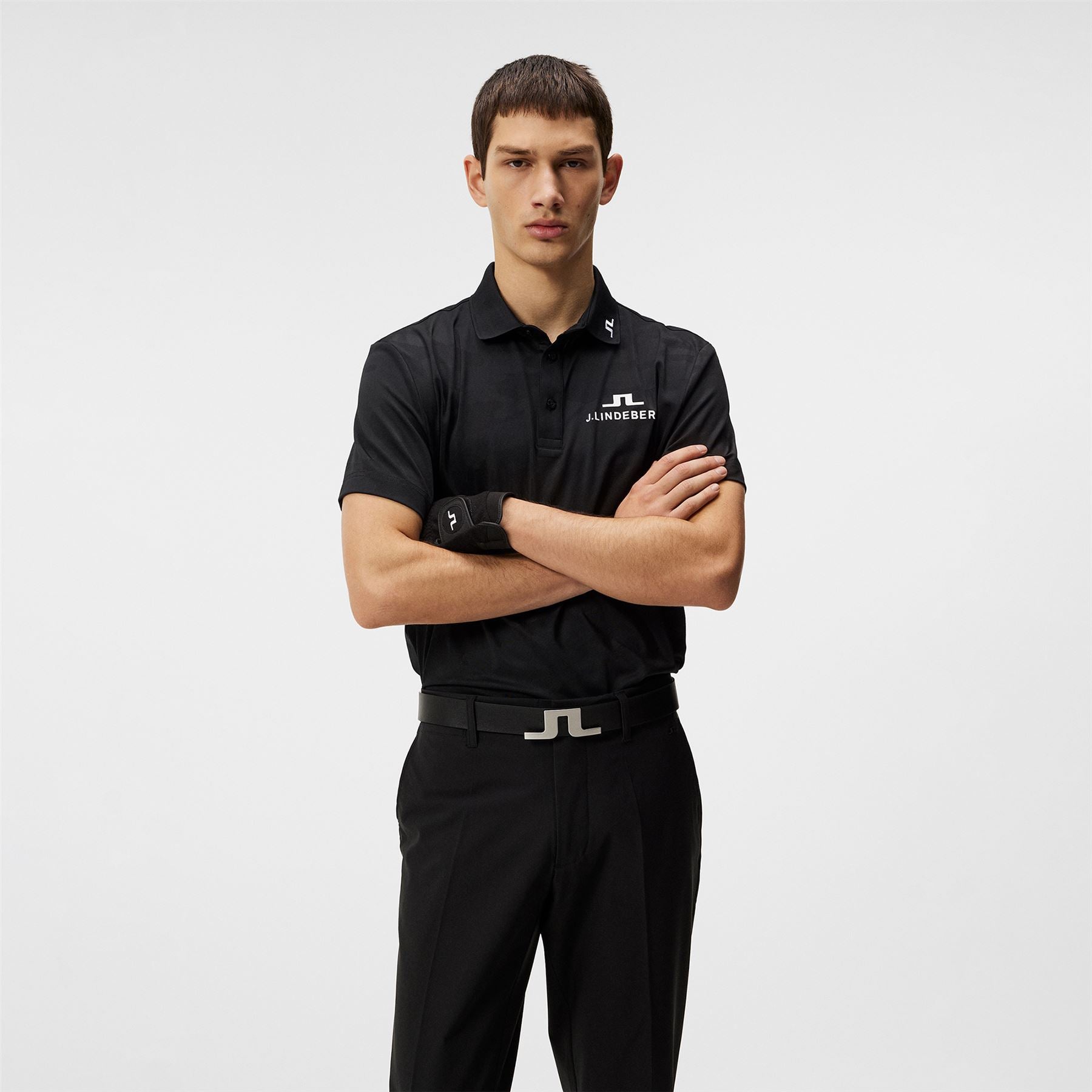 Mat Regular Fit Jacquard Tour Polo Black - SS24