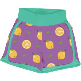 Maxomorra Lemon Organic Cotton Jersey Runner Shorts