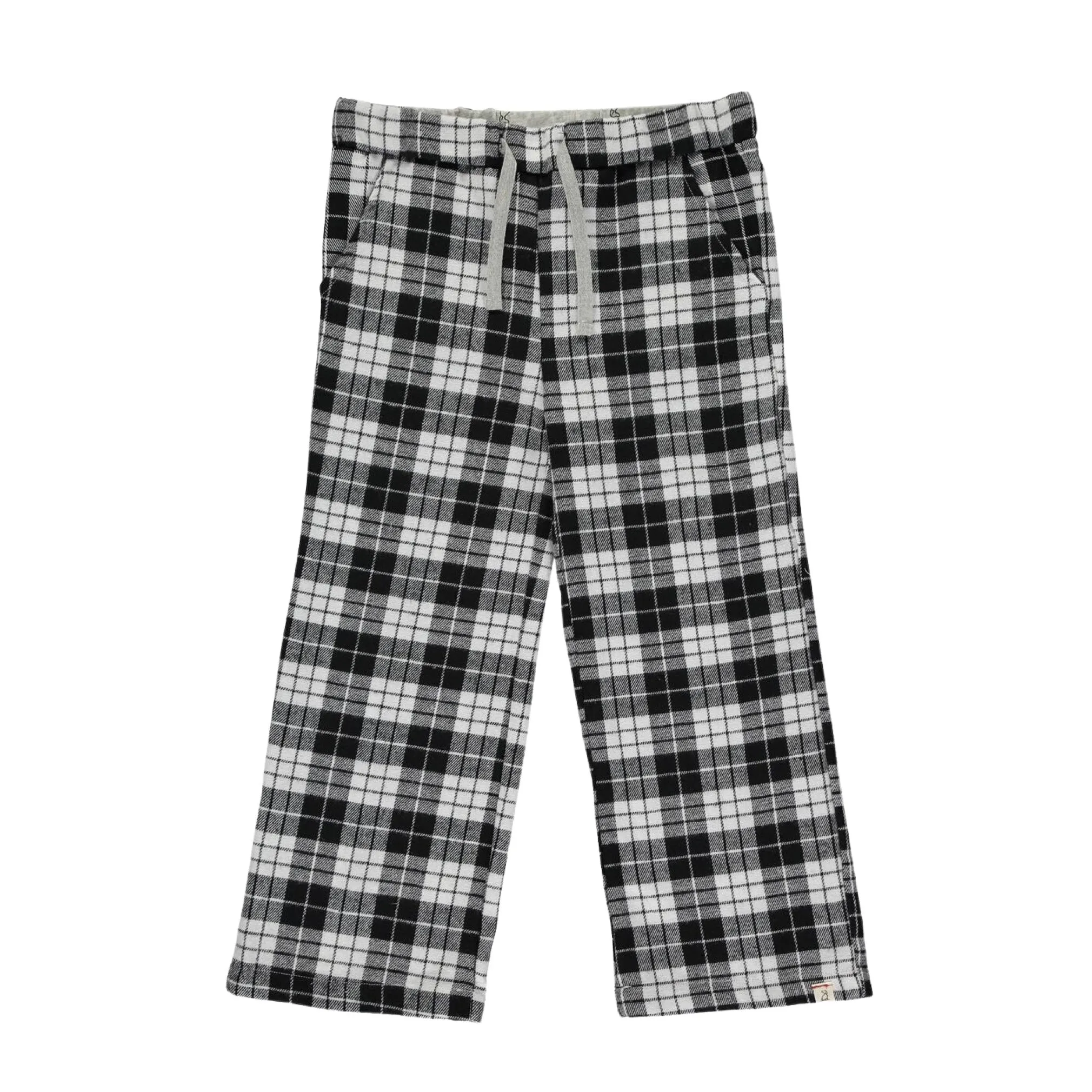 Me & Henry Black/White Plaid ROCKFORD Lounge Pants