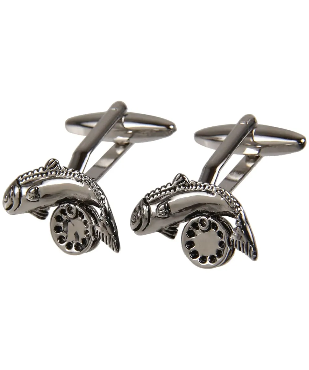 Men's Soprano Fish and Reel Cufflinks