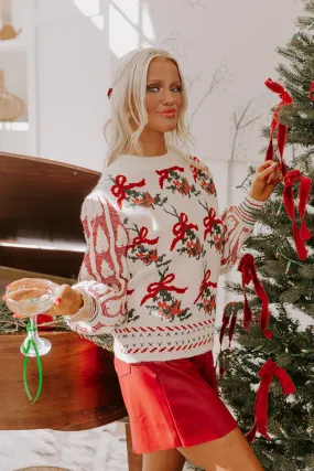 Mistletoe Kisses Knit Sweater