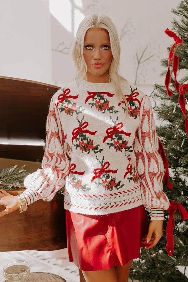 Mistletoe Kisses Knit Sweater