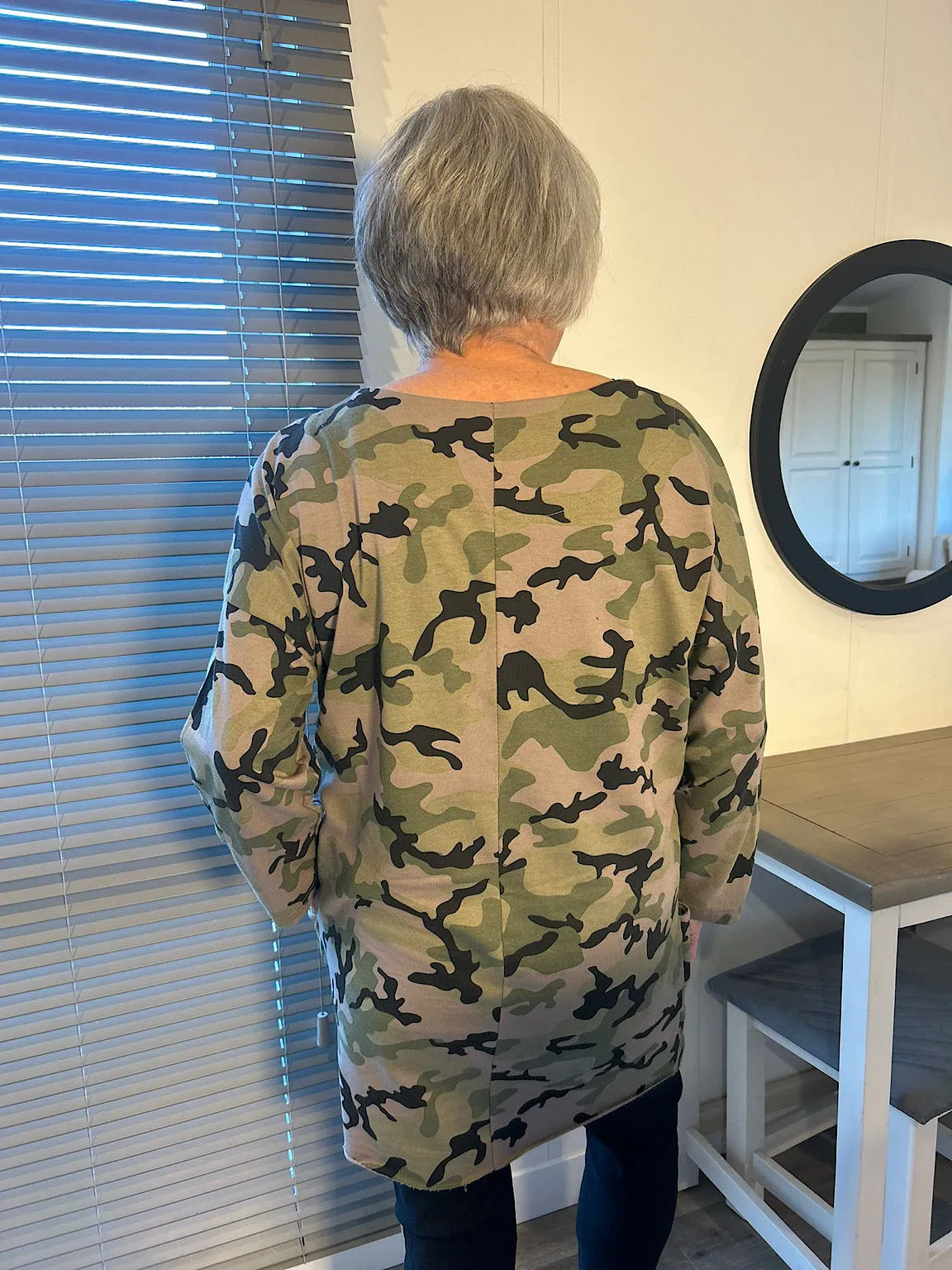 Mocha Camo Pocket Top Dee