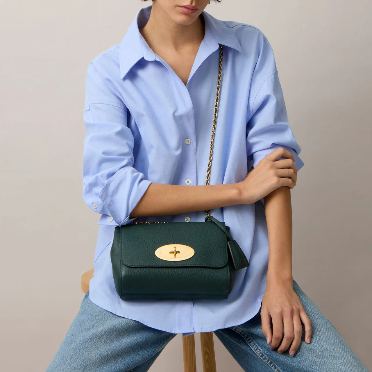 MULBERRY The Sustainable Edit Lily Shoulder Bag - Mulberry Green