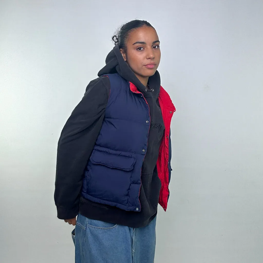 Navy Blue 90s Polo Ralph Lauren Puffer Jacket Coat Gilet (S)